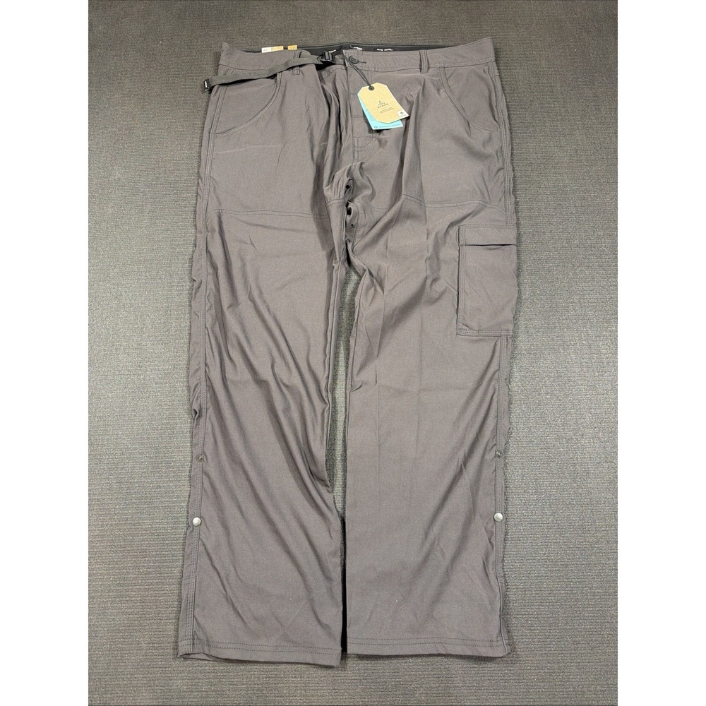 NWT Prana Stretch Zion Slim Pant II Tapered Leg Dark Iron Hiking Outdoor 42x30